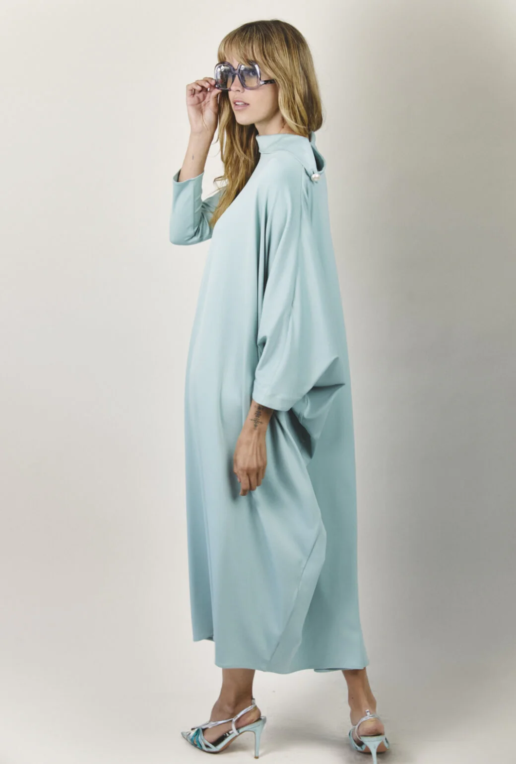 Palm Canyon Kaftan - Aqua