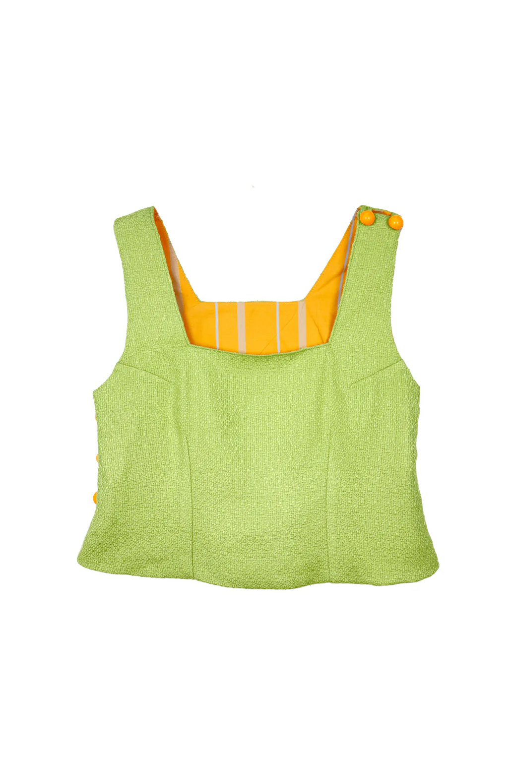 Paulina Top - Lime Sherbet Tweed - Image 3