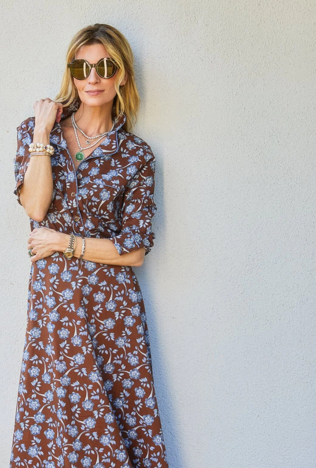 Perry Button Down - Chocolate Floral - Image 2