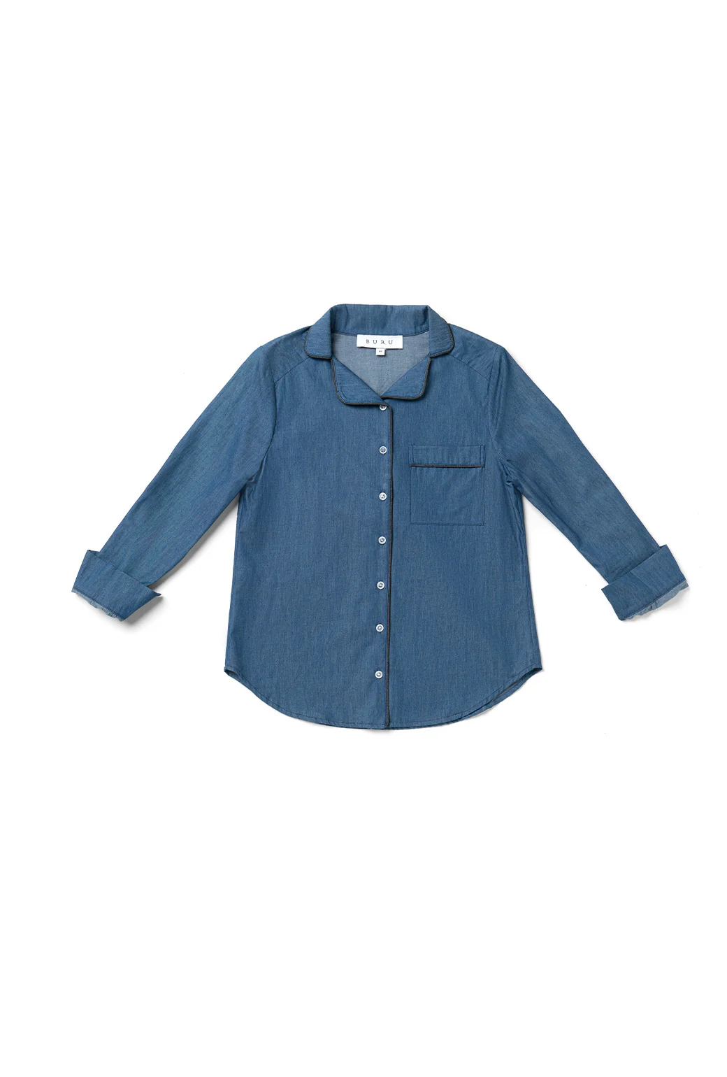PJ Blouse - Dark Chambray - Image 3