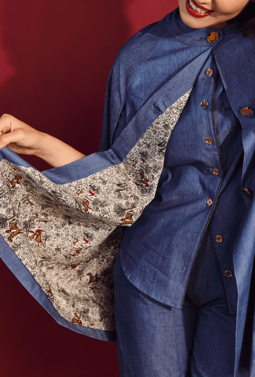 PJ Blouse - Dark Chambray - Image 5