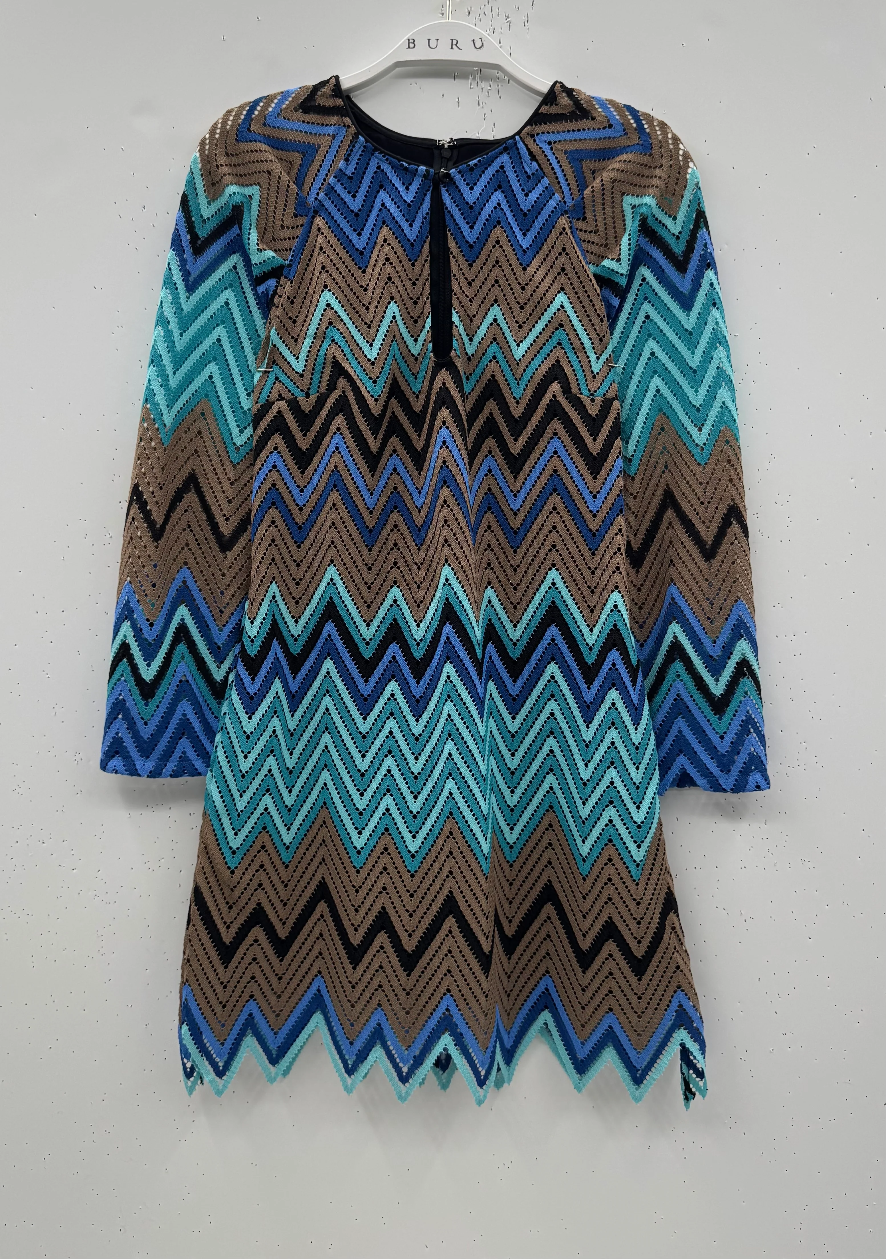 The CZ Shift Dress - Flame Stitch