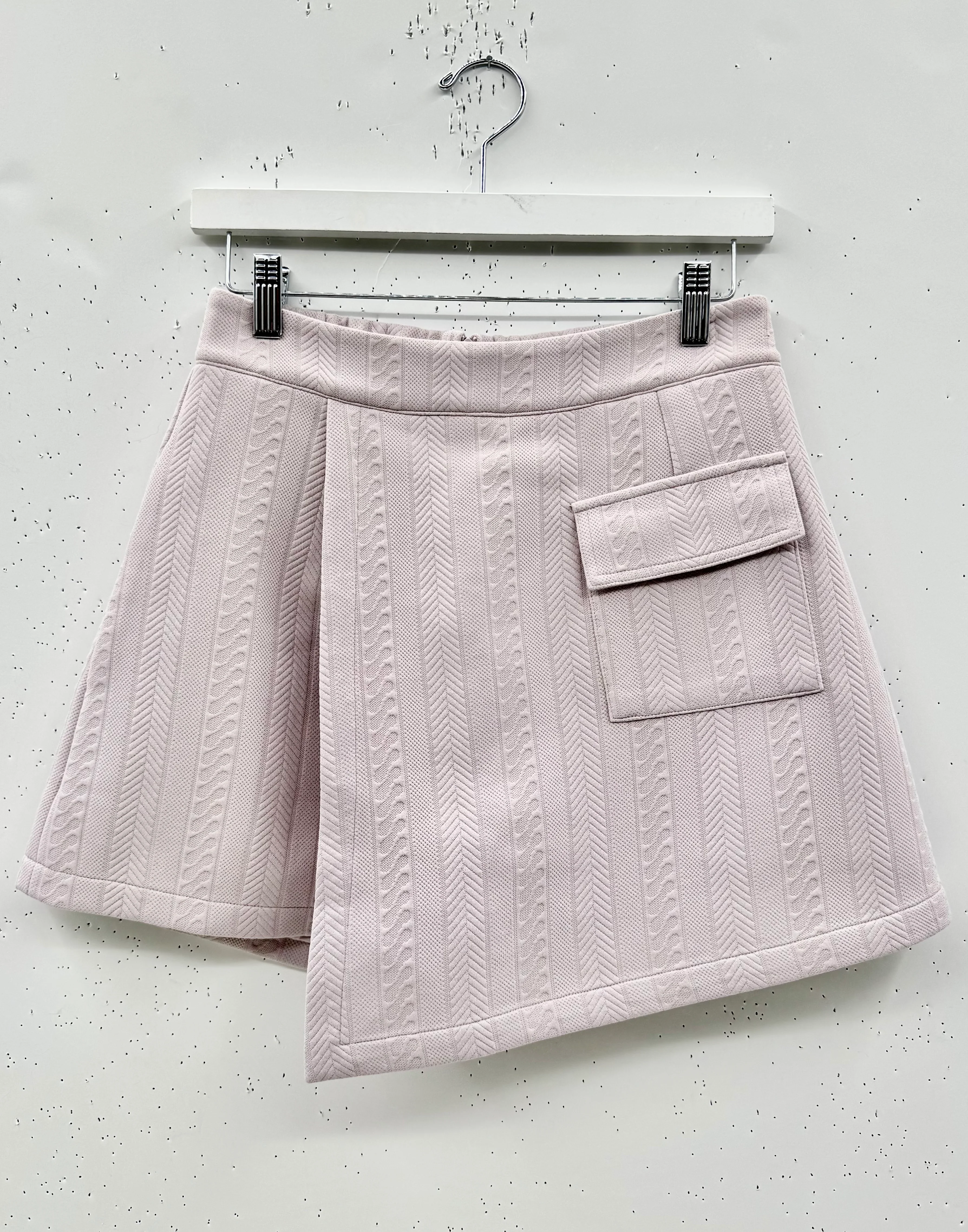 The Serena Skort - Lilac Cable-knit