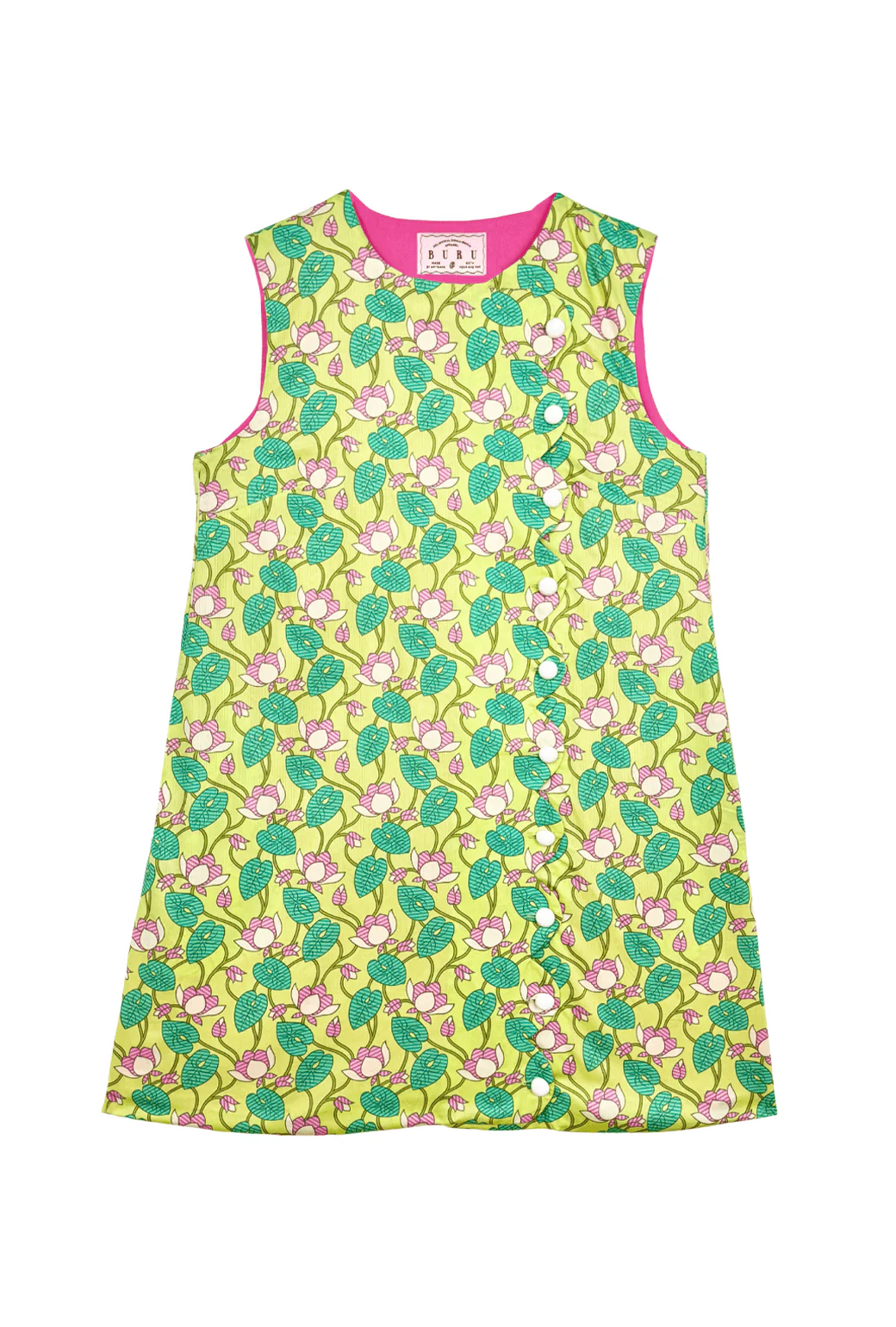Scallop Shift Dress - Lotus Floral - Image 3