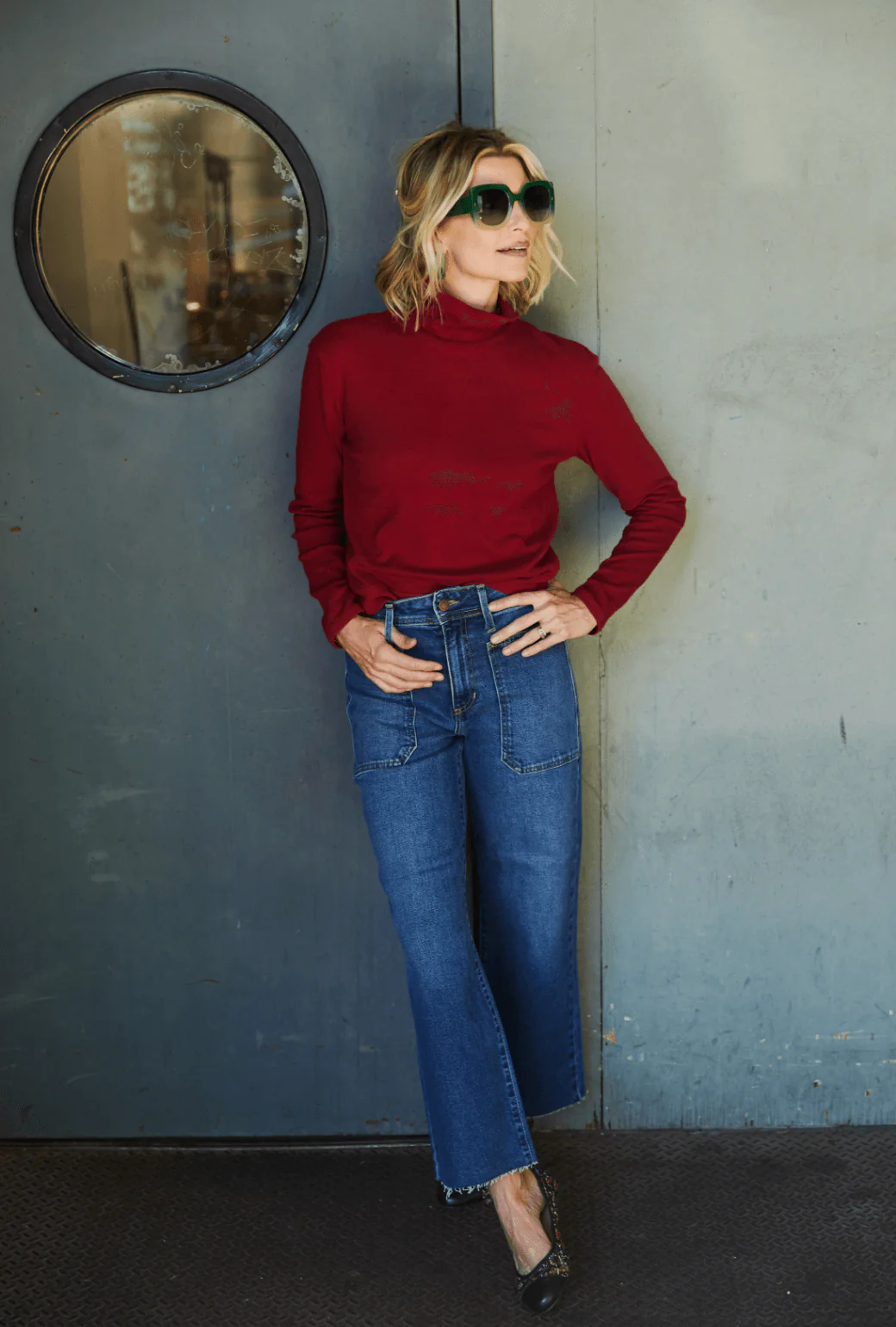 Diane Turtleneck - Garnet - Image 3