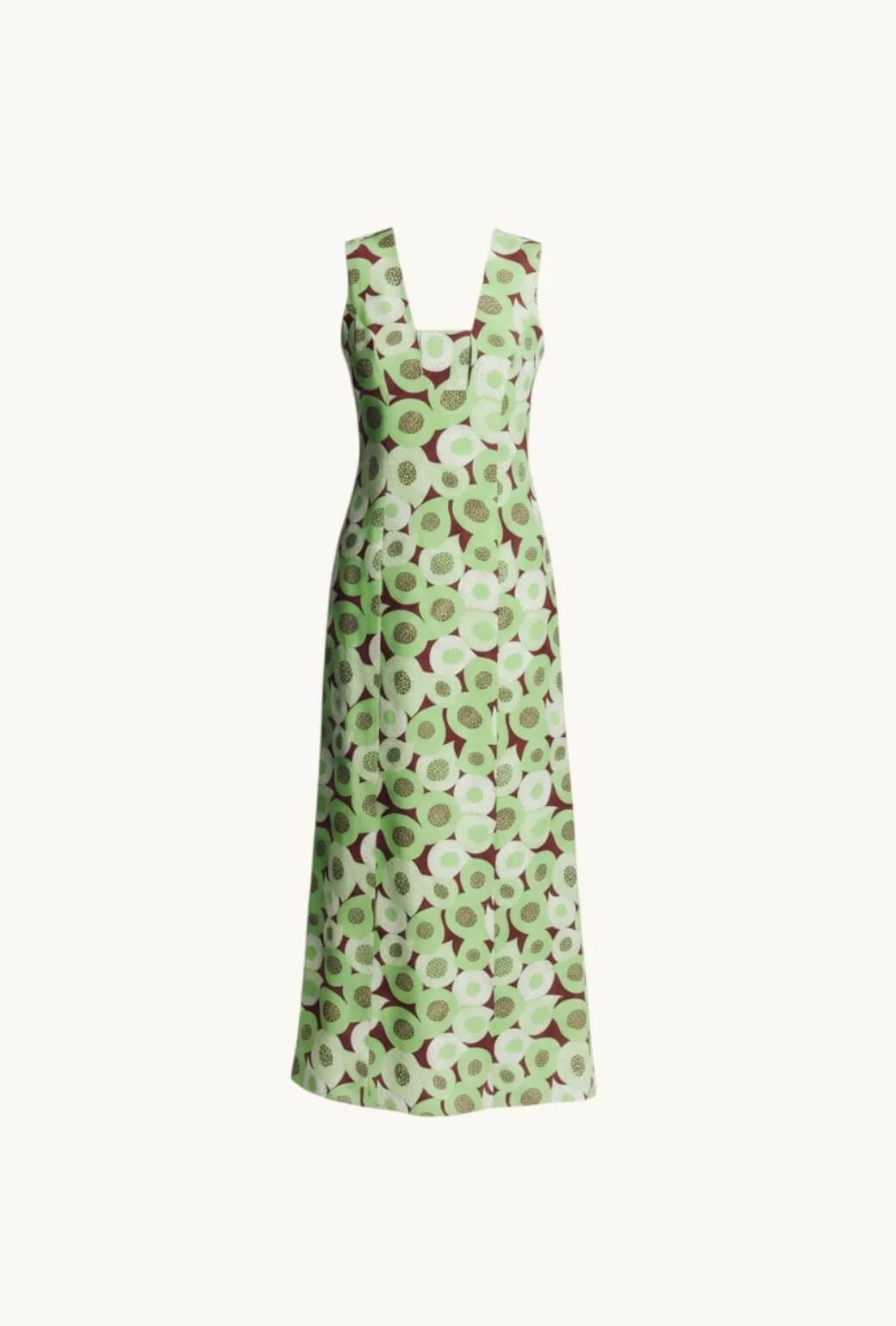Sleeveless Deco Dress MAXI - Avocados - Image 7