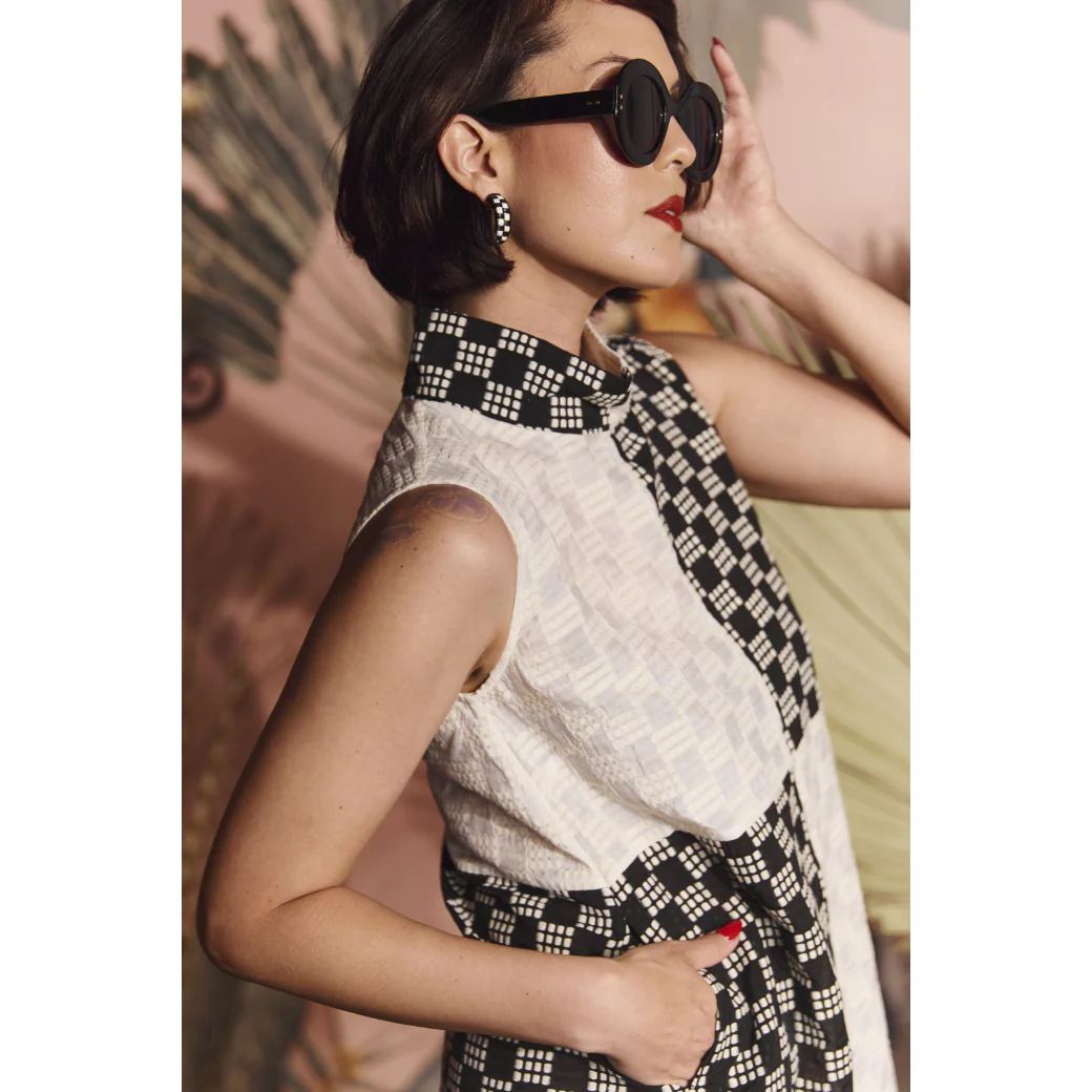 Sleeveless Mod Dress - Dice - Image 14