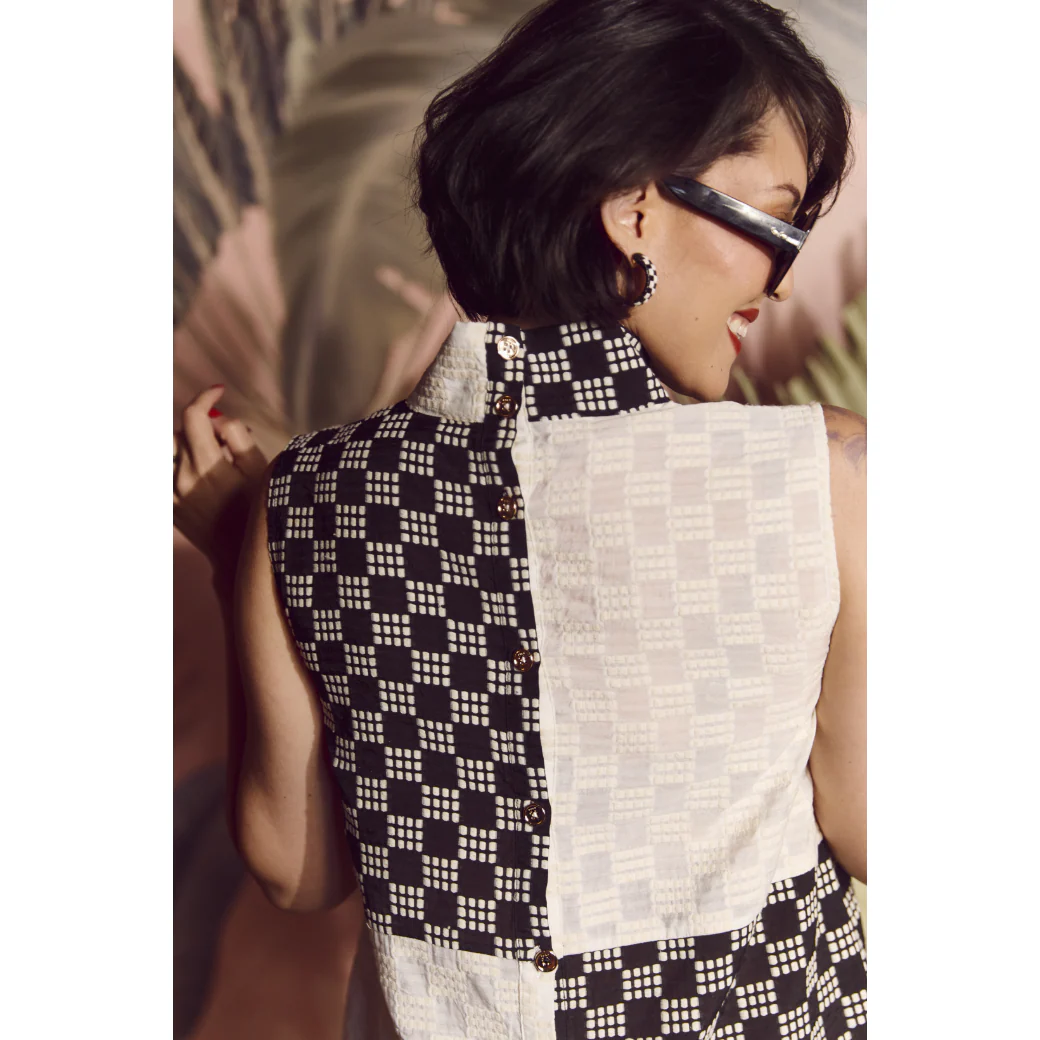 Sleeveless Mod Dress - Dice - Image 16