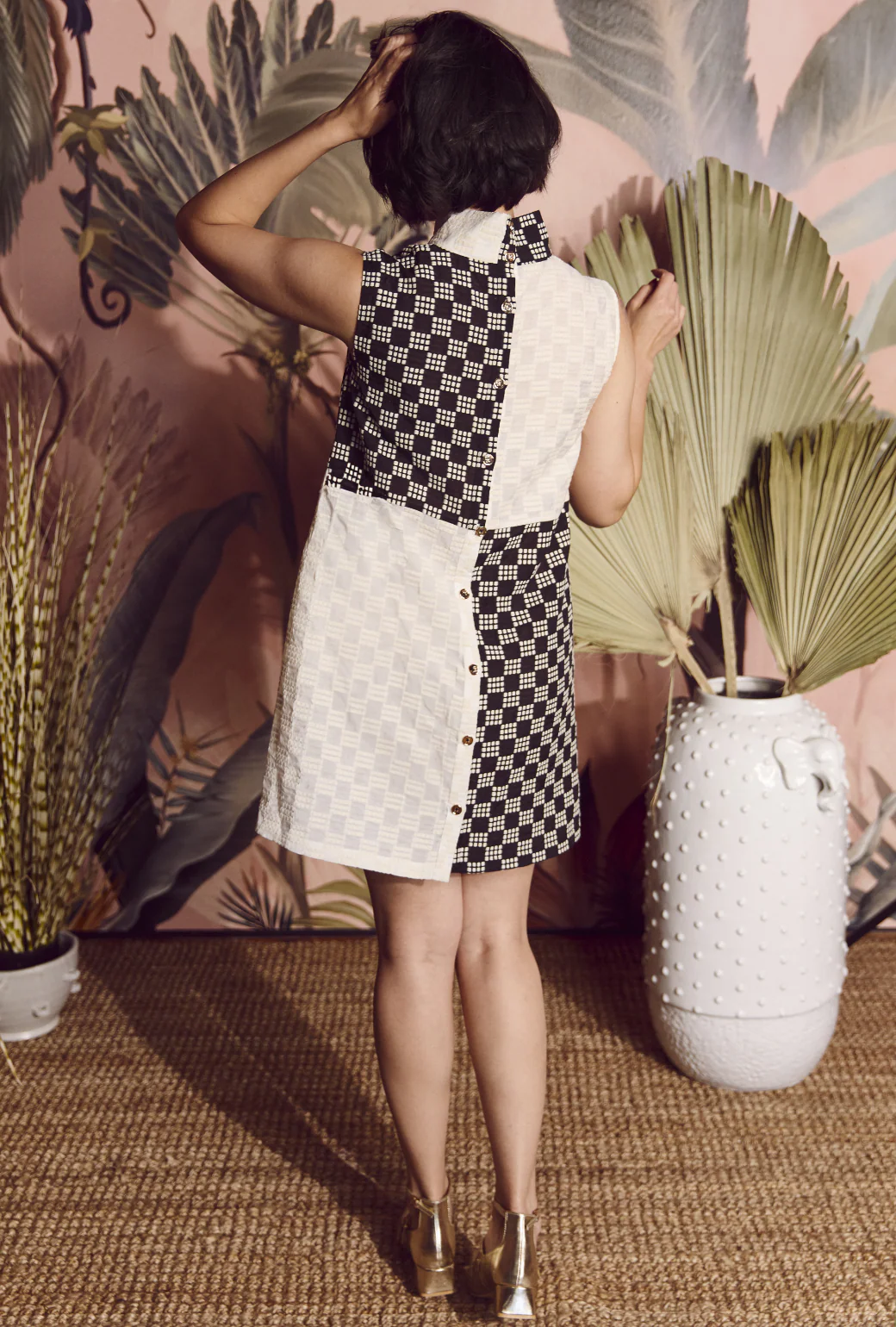 Sleeveless Mod Dress - Dice - Image 6
