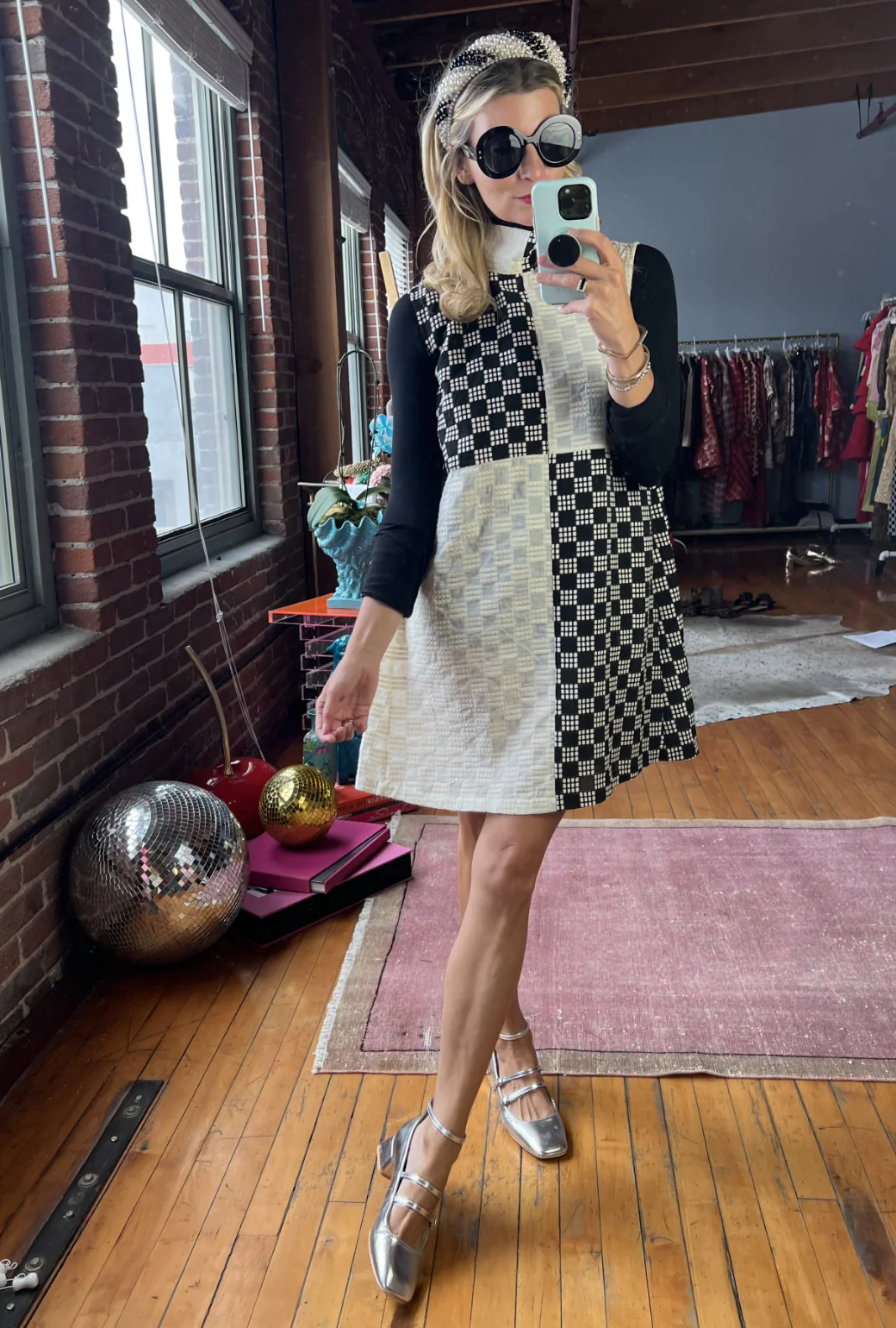 Sleeveless Mod Dress - Dice - Image 7