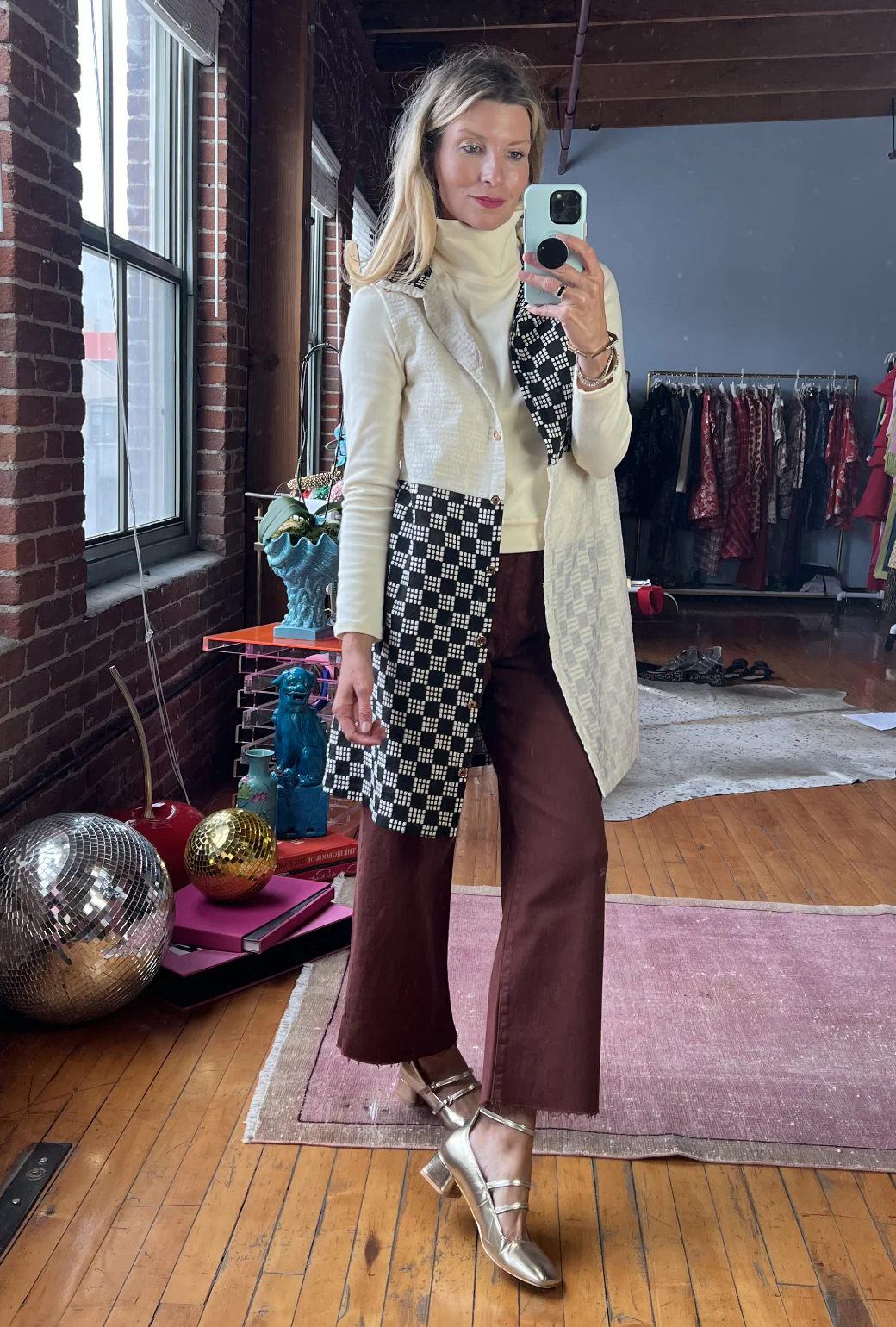 Sleeveless Mod Dress - Dice - Image 8