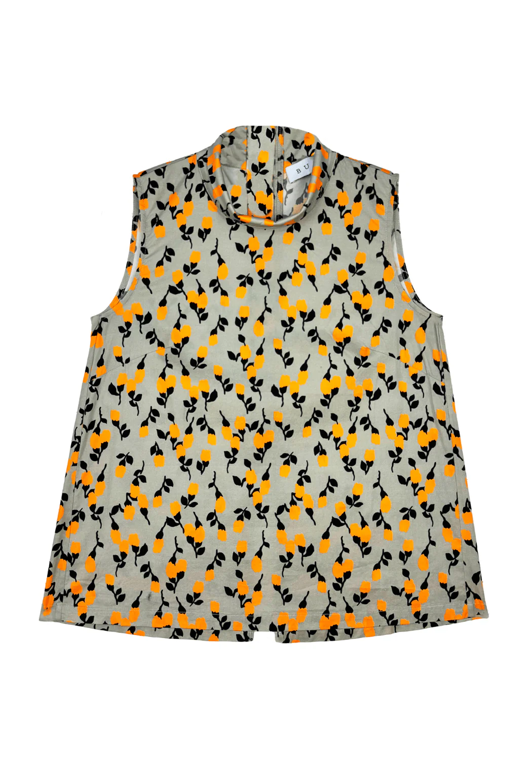 Sleeveless Mod Top - Persimmon Floral