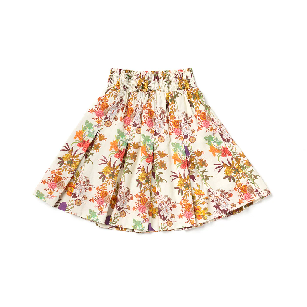 Smocked MINI Skirt - Ivory Botanicals - Image 11