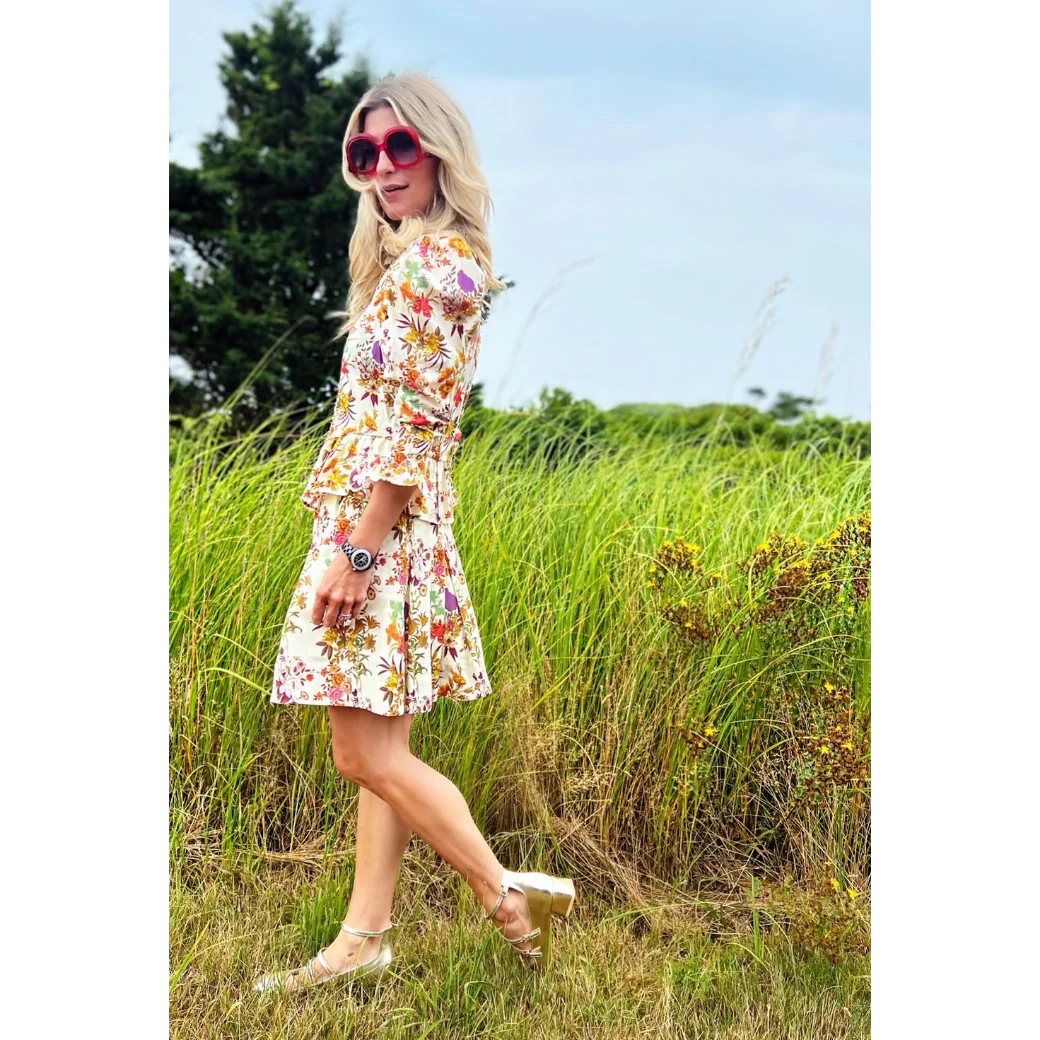 Smocked MINI Skirt - Ivory Botanicals - Image 14