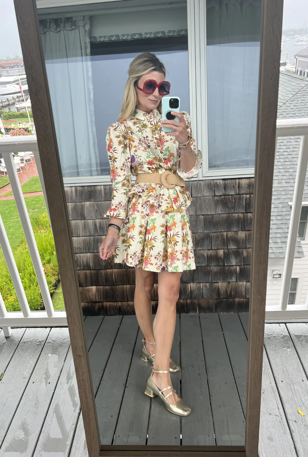 Smocked MINI Skirt - Ivory Botanicals - Image 6