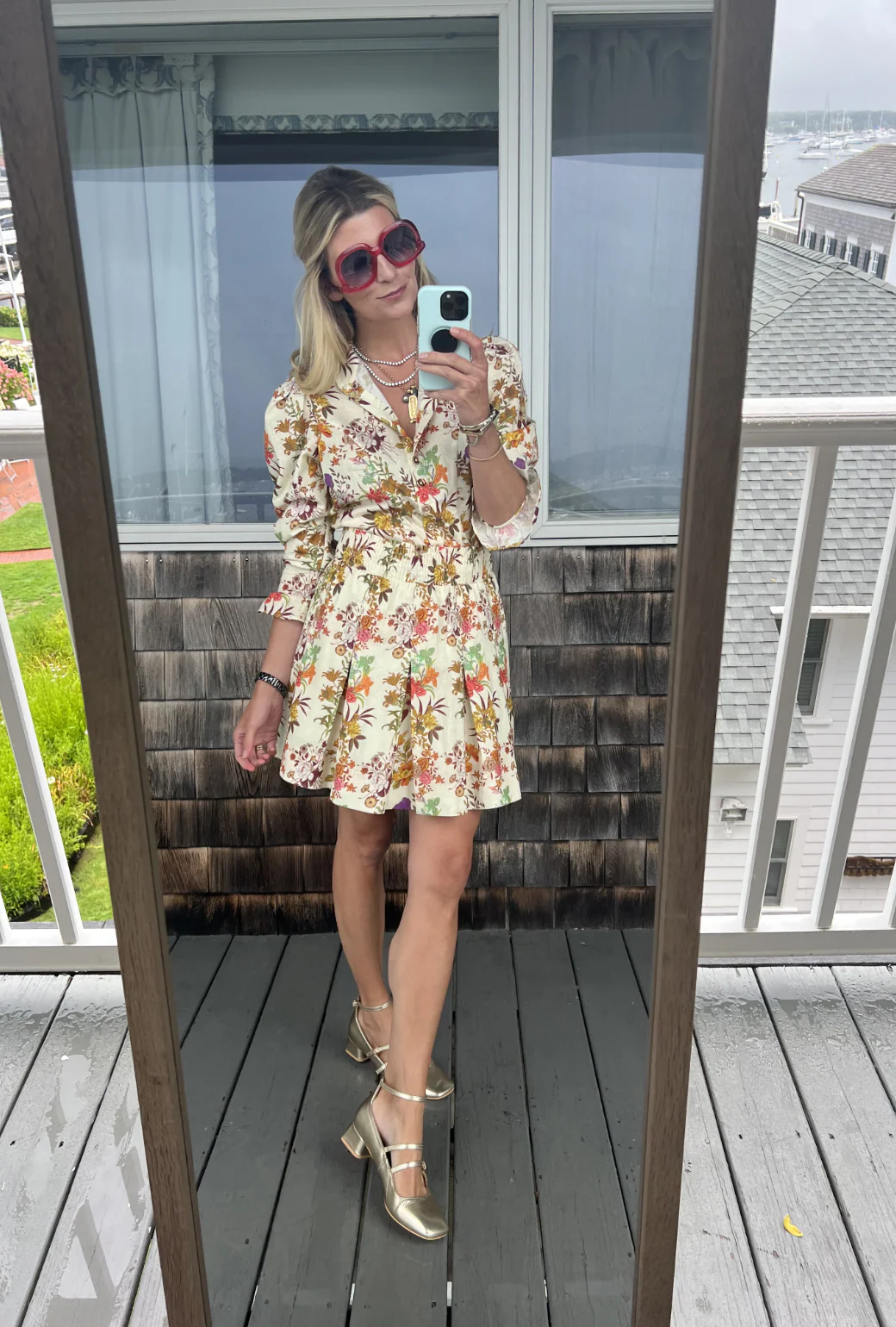 Smocked MINI Skirt - Ivory Botanicals - Image 7