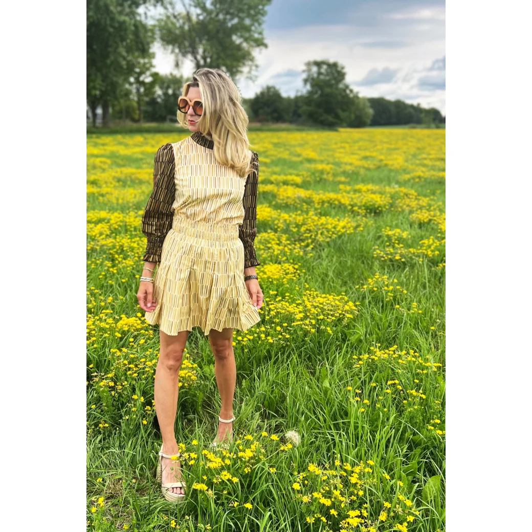 Smocked MINI Skirt - Matchstick - Image 9