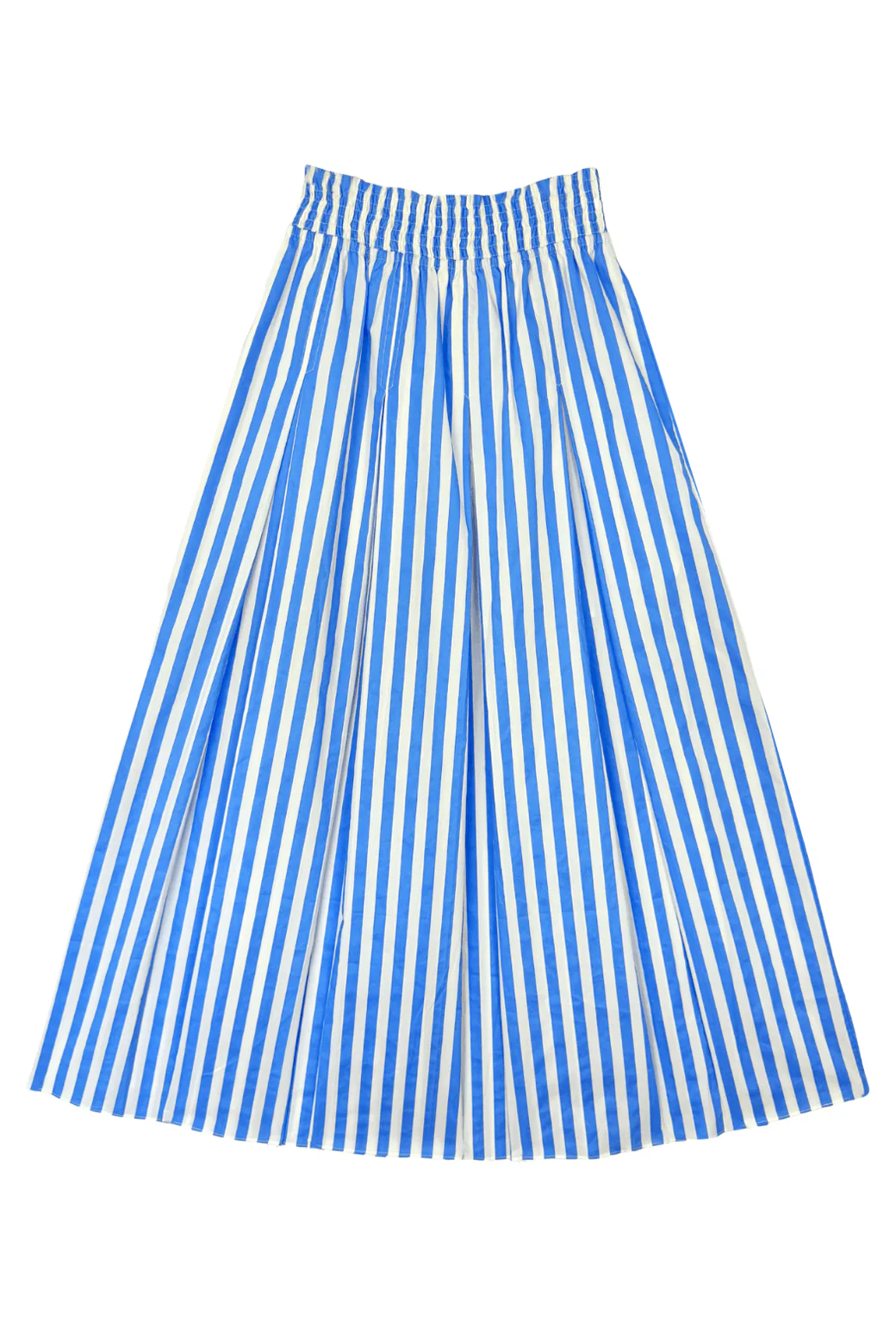 Smocked Waist Skirt - Azzurro Stripe - Image 3