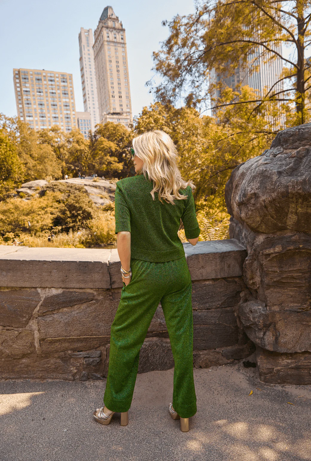 Sparkle Trousers - Green - Image 3