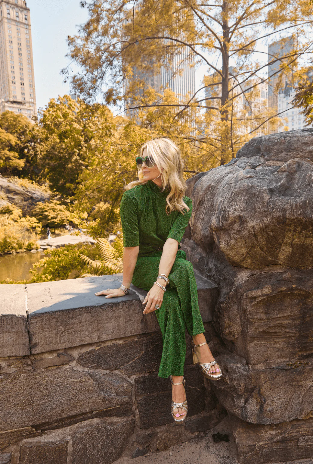 Sparkle Trousers - Green - Image 4