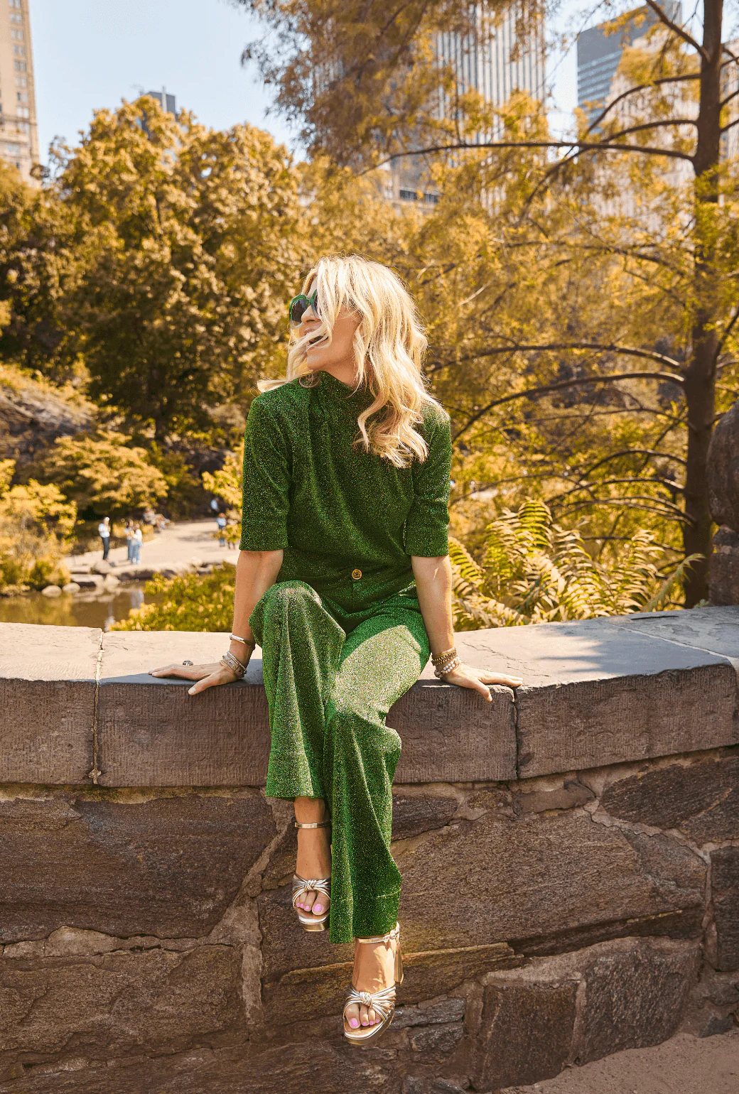 Sparkle Trousers - Green - Image 5