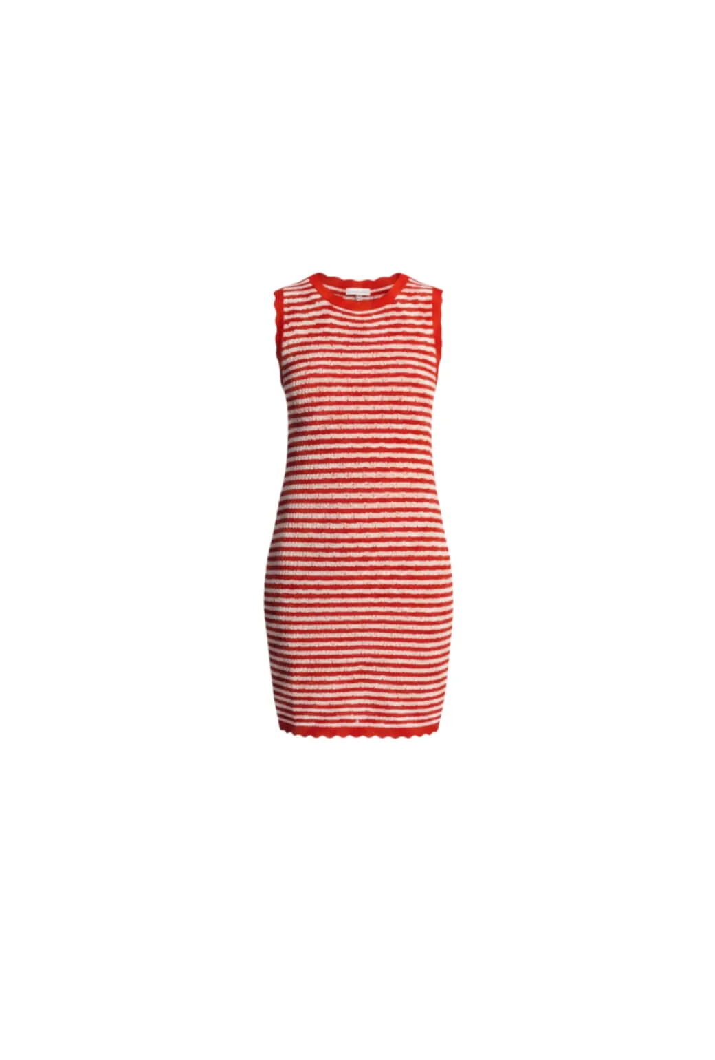 Sundowner Sweater Dress - Orange and White - Image 6