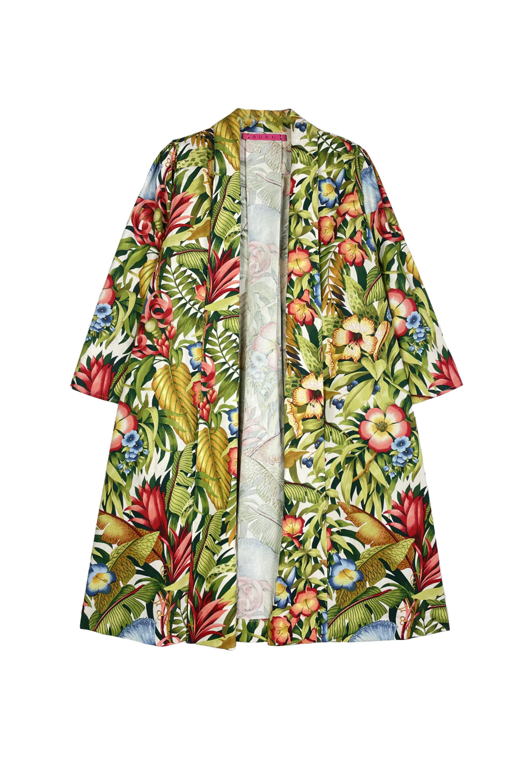Swing Coat Knee Length - Botanicals - Image 2