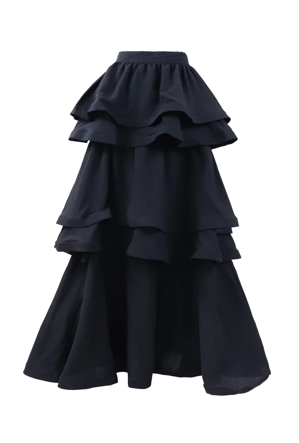 Teagan Tiered Skirt - Black - Image 2