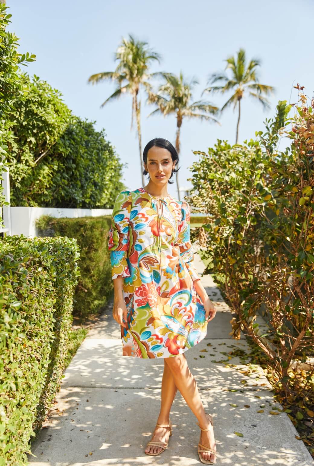 The CZ Shift Dress - Graffiti Floral - Image 2