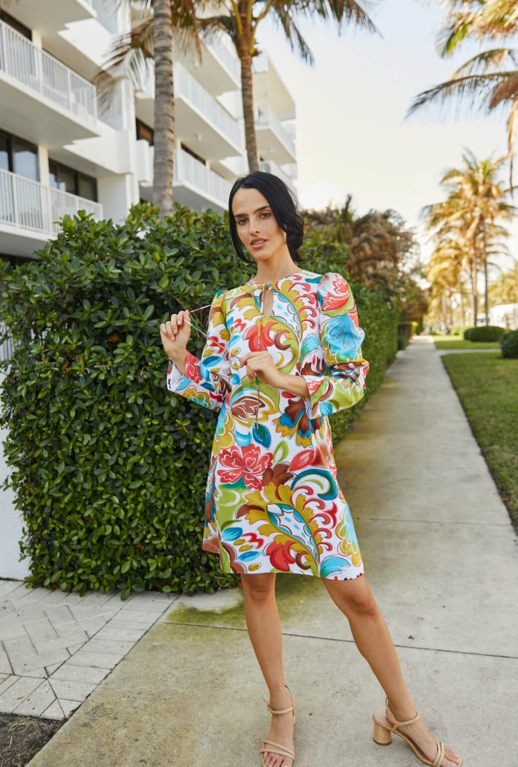 The CZ Shift Dress - Graffiti Floral - Image 8