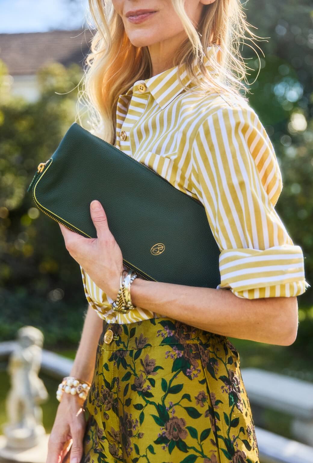 The East to West Clutch - Deep Green - Image 9