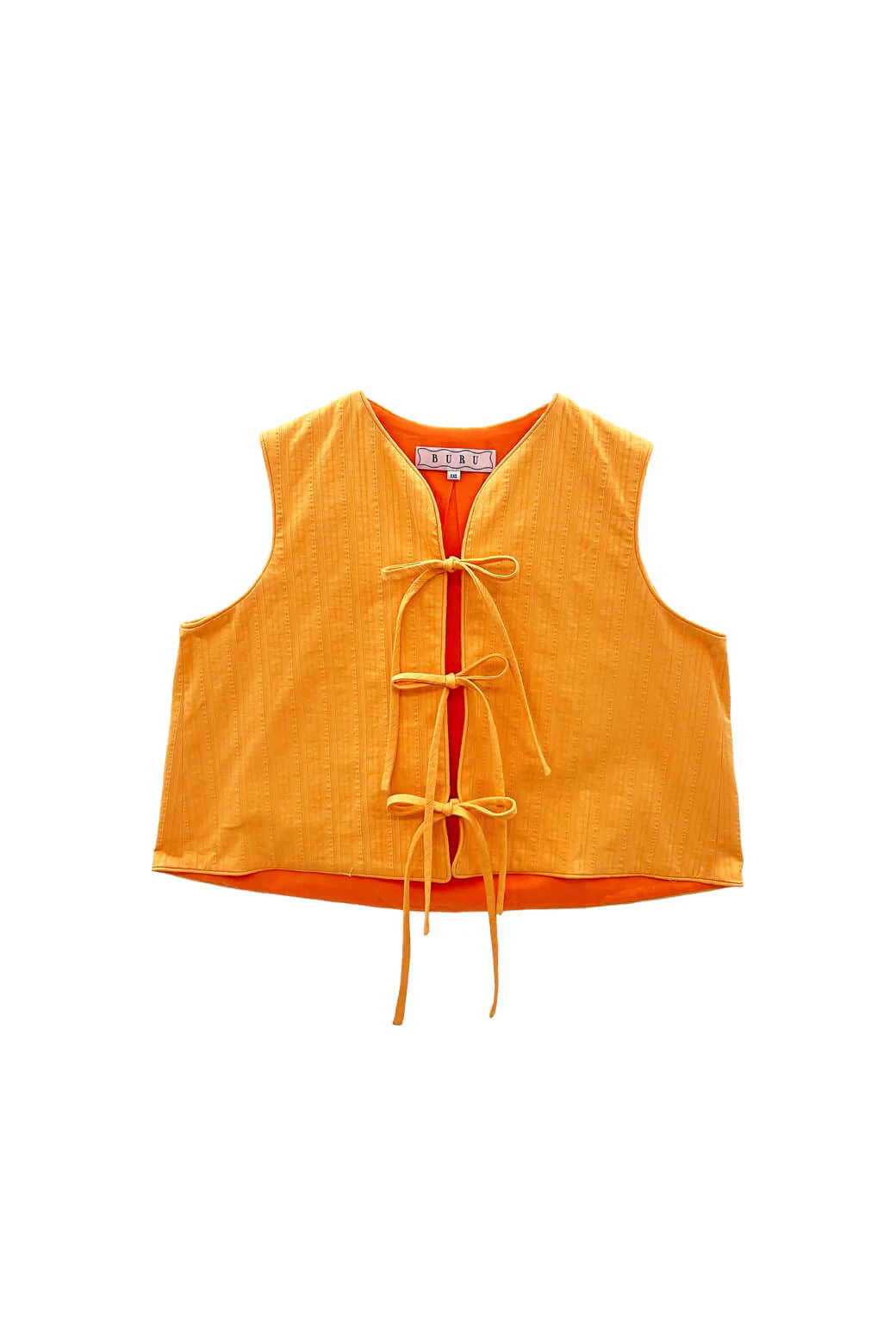 The Fife Vest - Orange Faille - Image 3