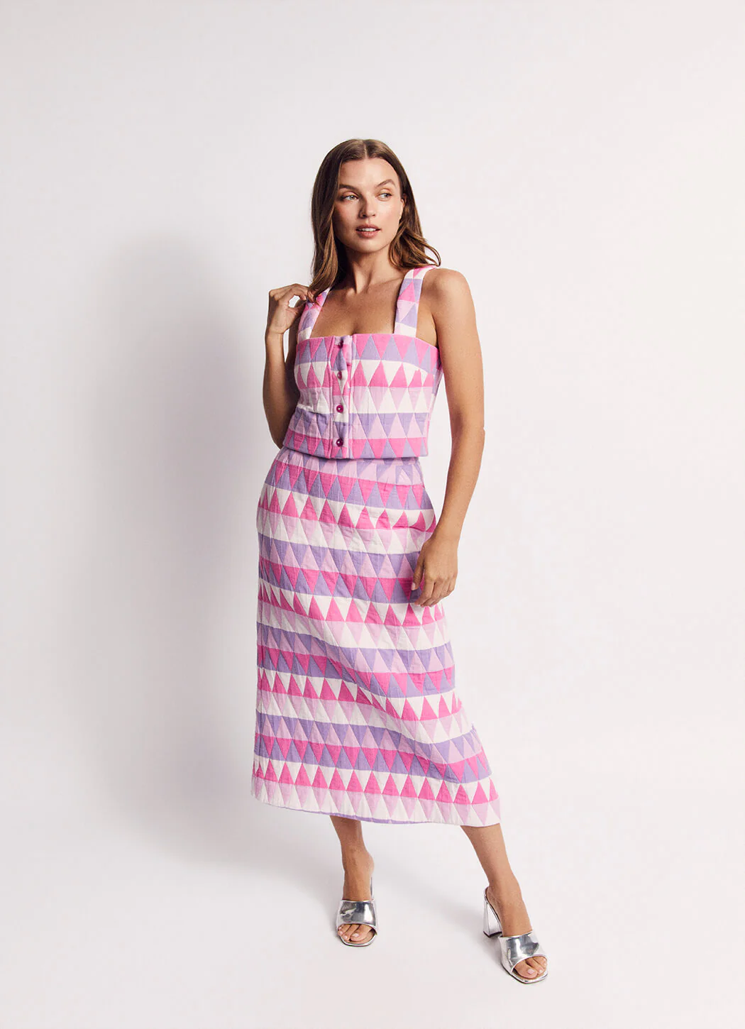The Hostess Skirt - Pink & Purple Prism - Image 5