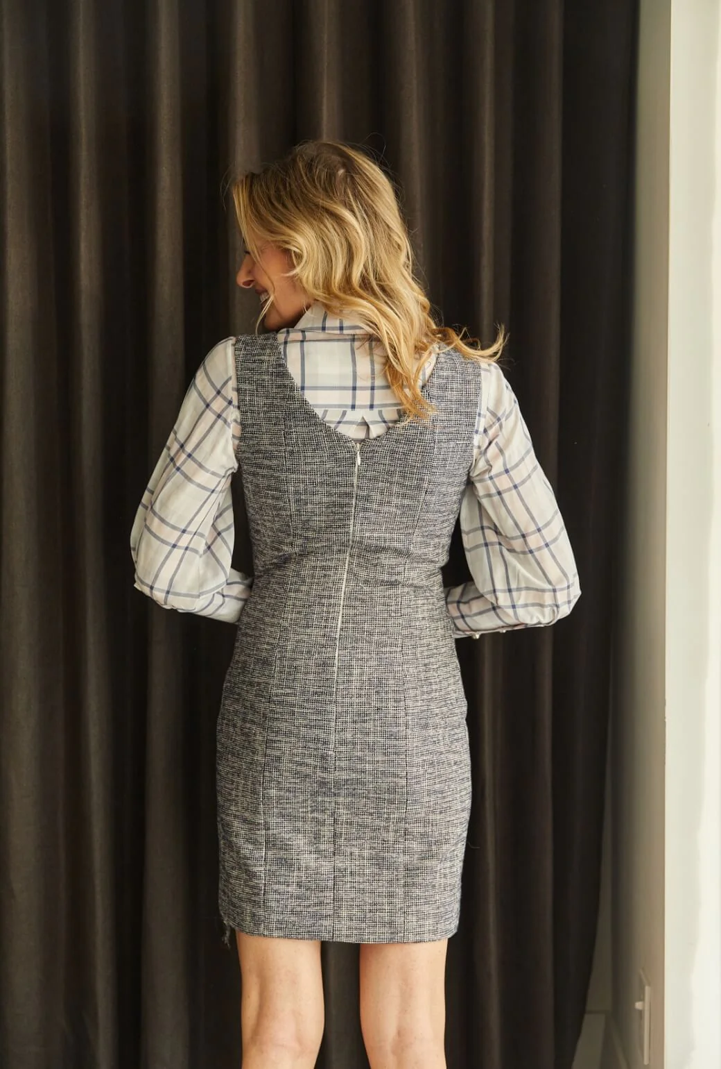 The Joan Jumper - Navy Tweed - Image 6