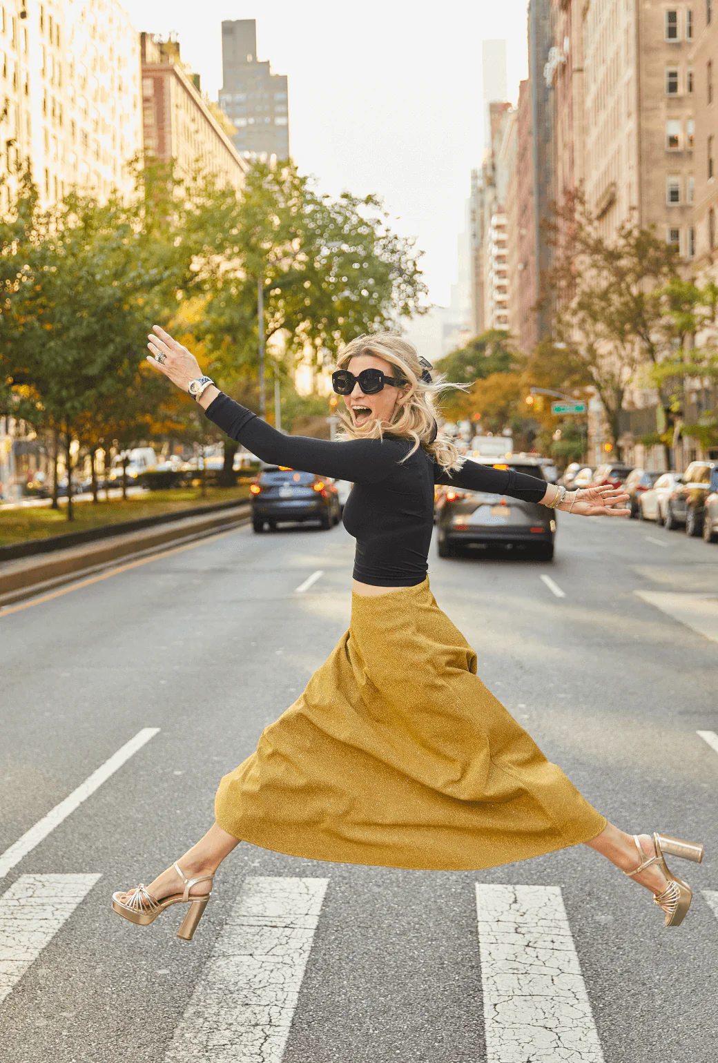 The Laura Skirt - Gold Sparkle - Image 5