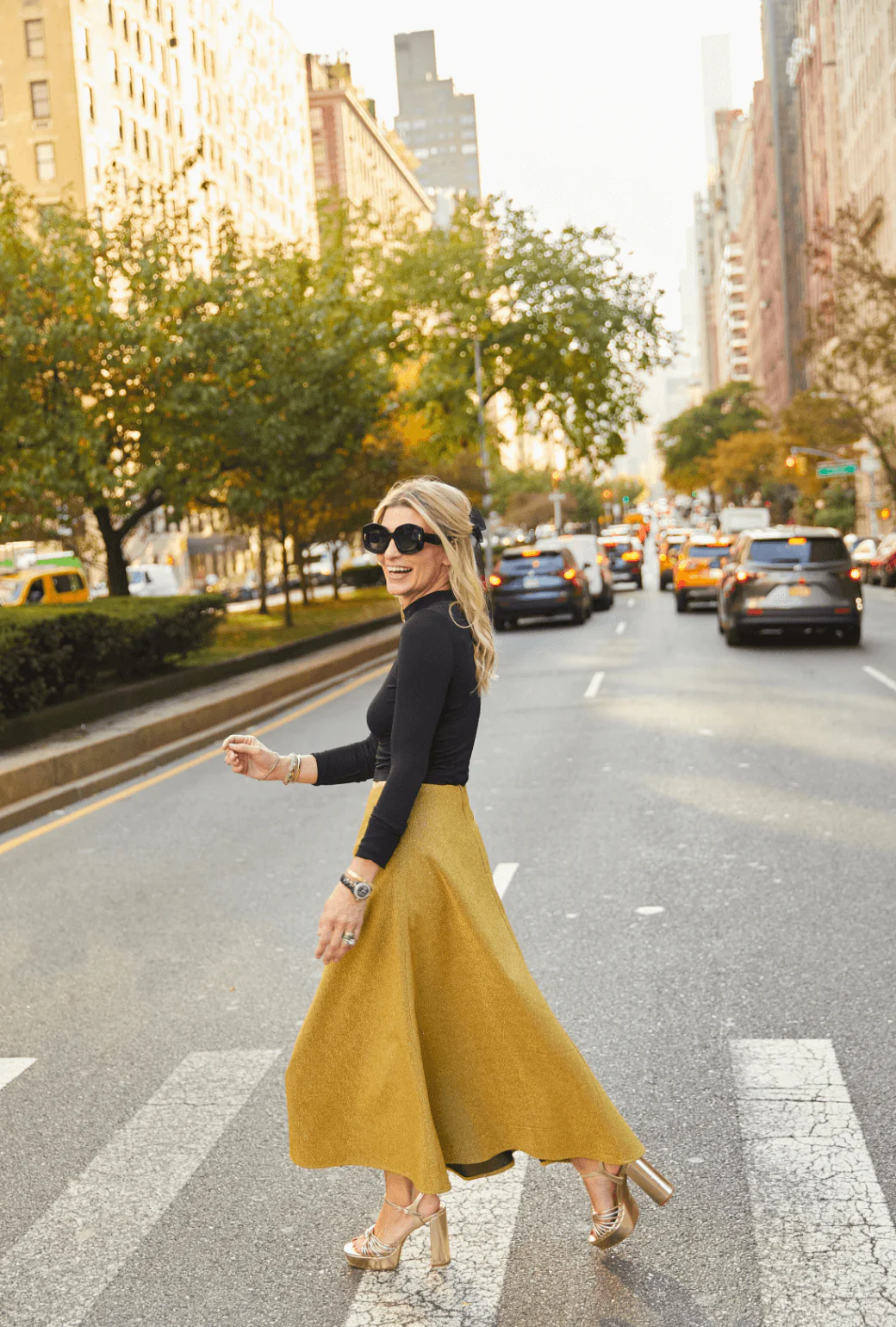 The Laura Skirt - Gold Sparkle - Image 8