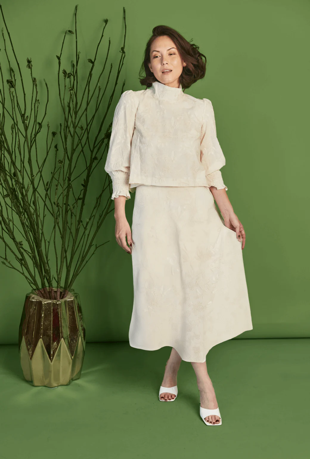 The Laura Skirt - Ivory Embroidery - Image 10