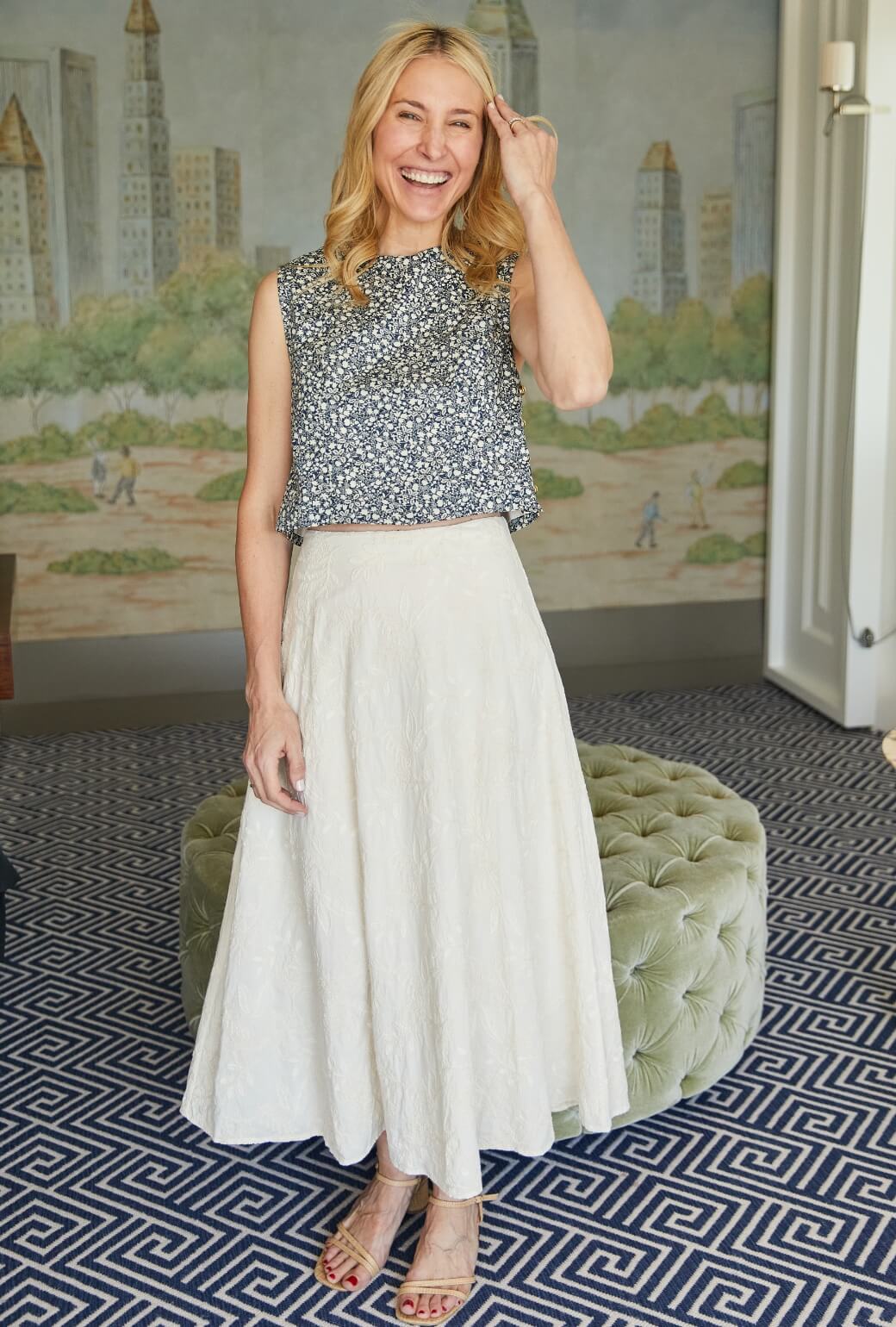 The Laura Skirt - Ivory Embroidery - Image 3