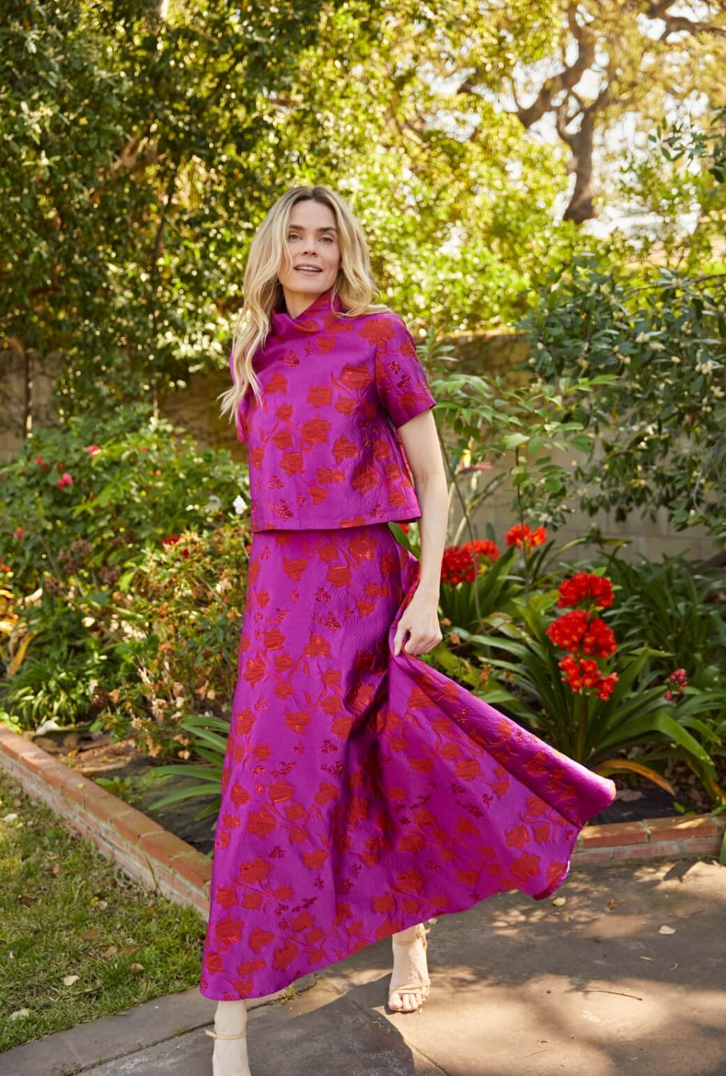 The Laura Skirt MAXI - Rani Pink - Image 2