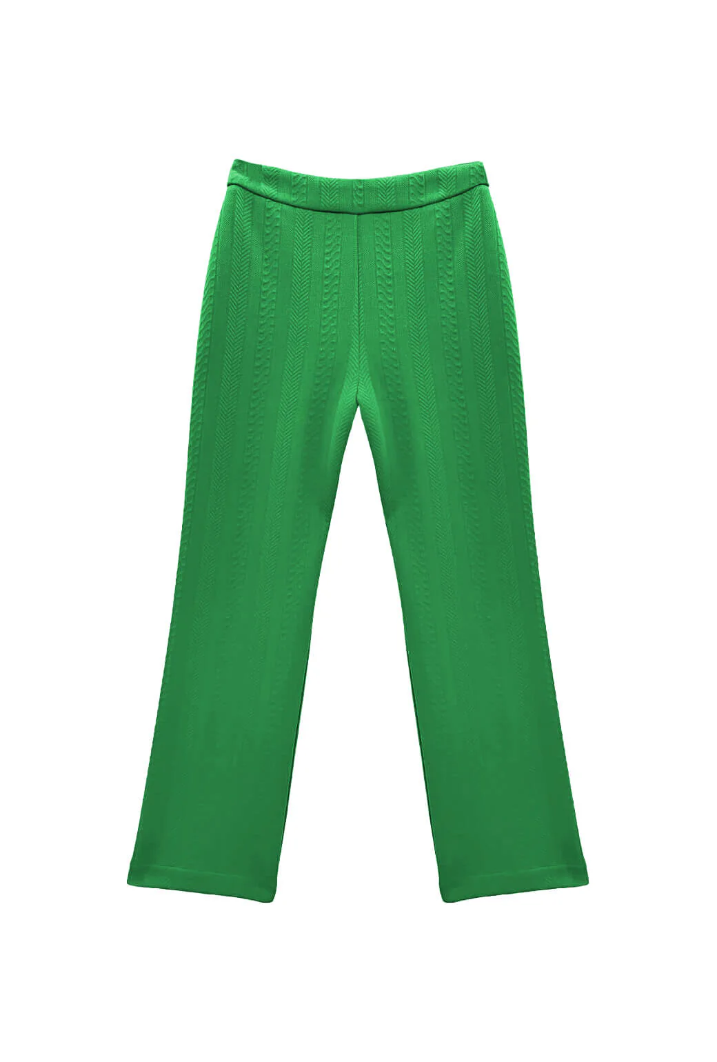 The Paley Pant - Kelly Green Cable-knit