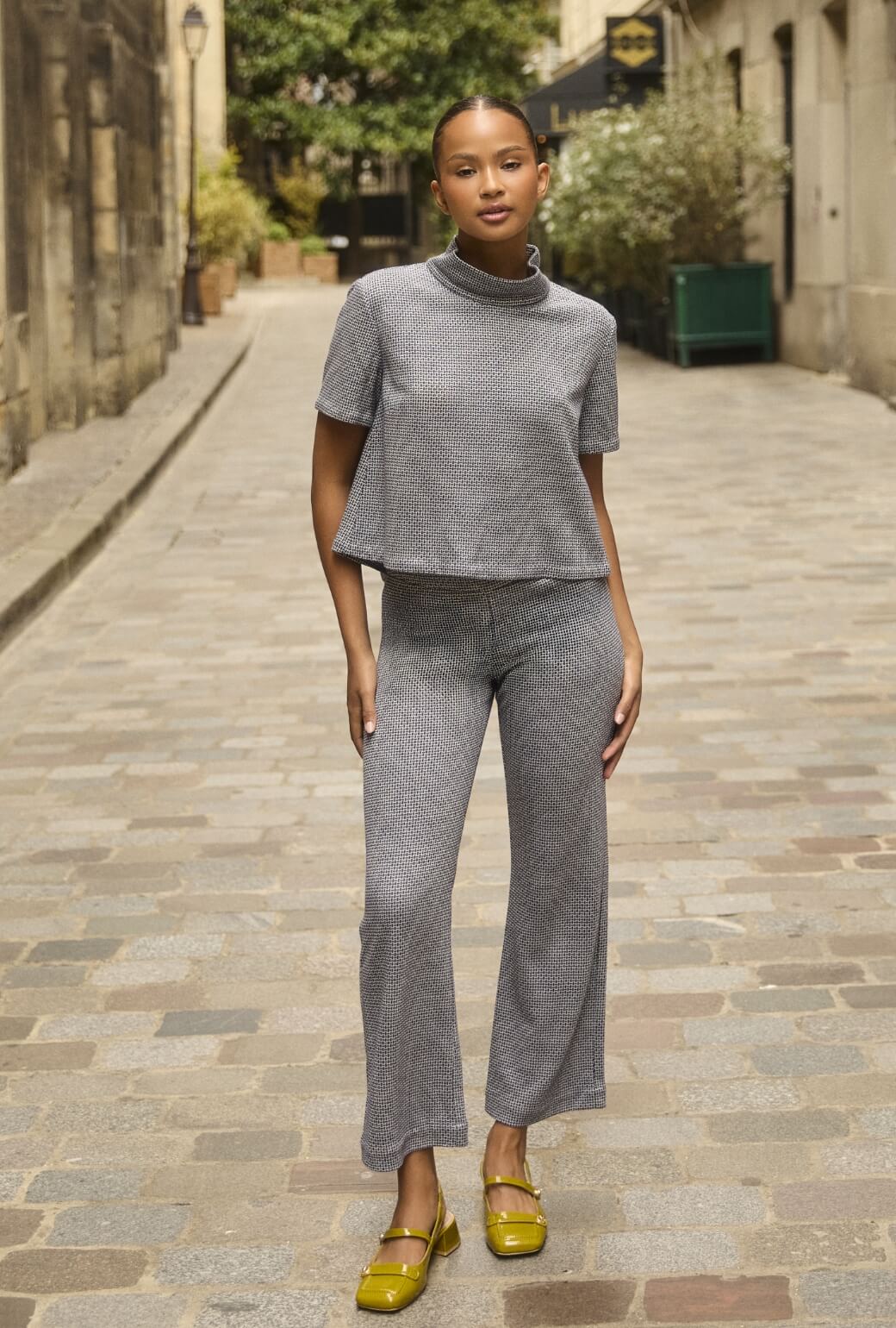 The Paley Pant - Navy Knit - Image 3