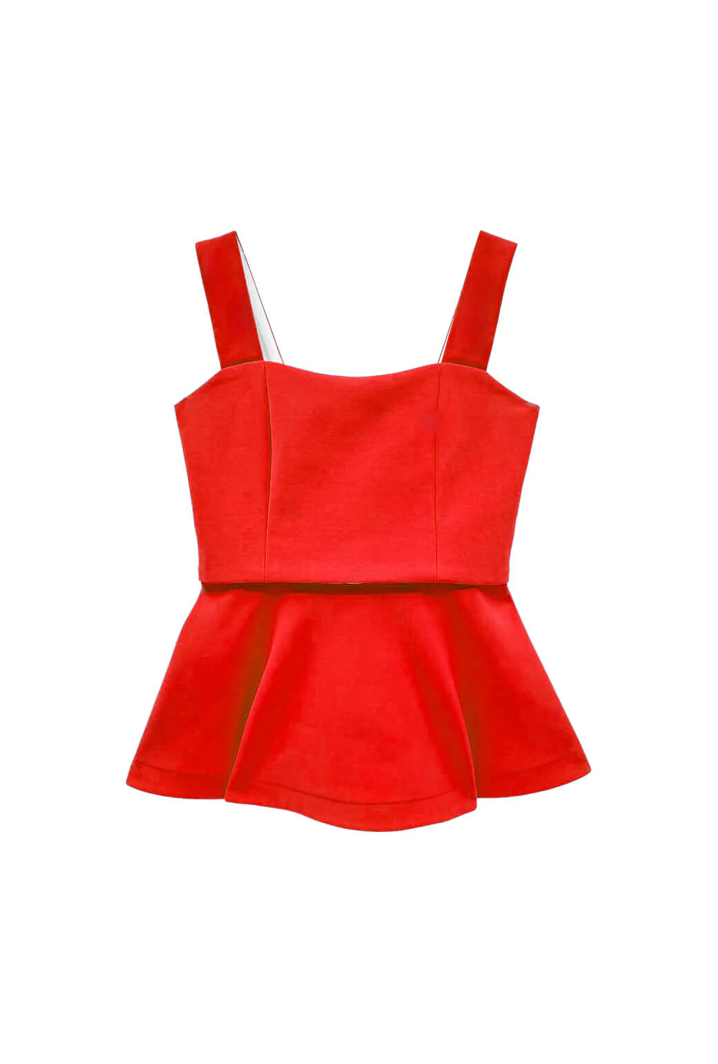 The Peplum Bustier - Red Taffeta - Image 4