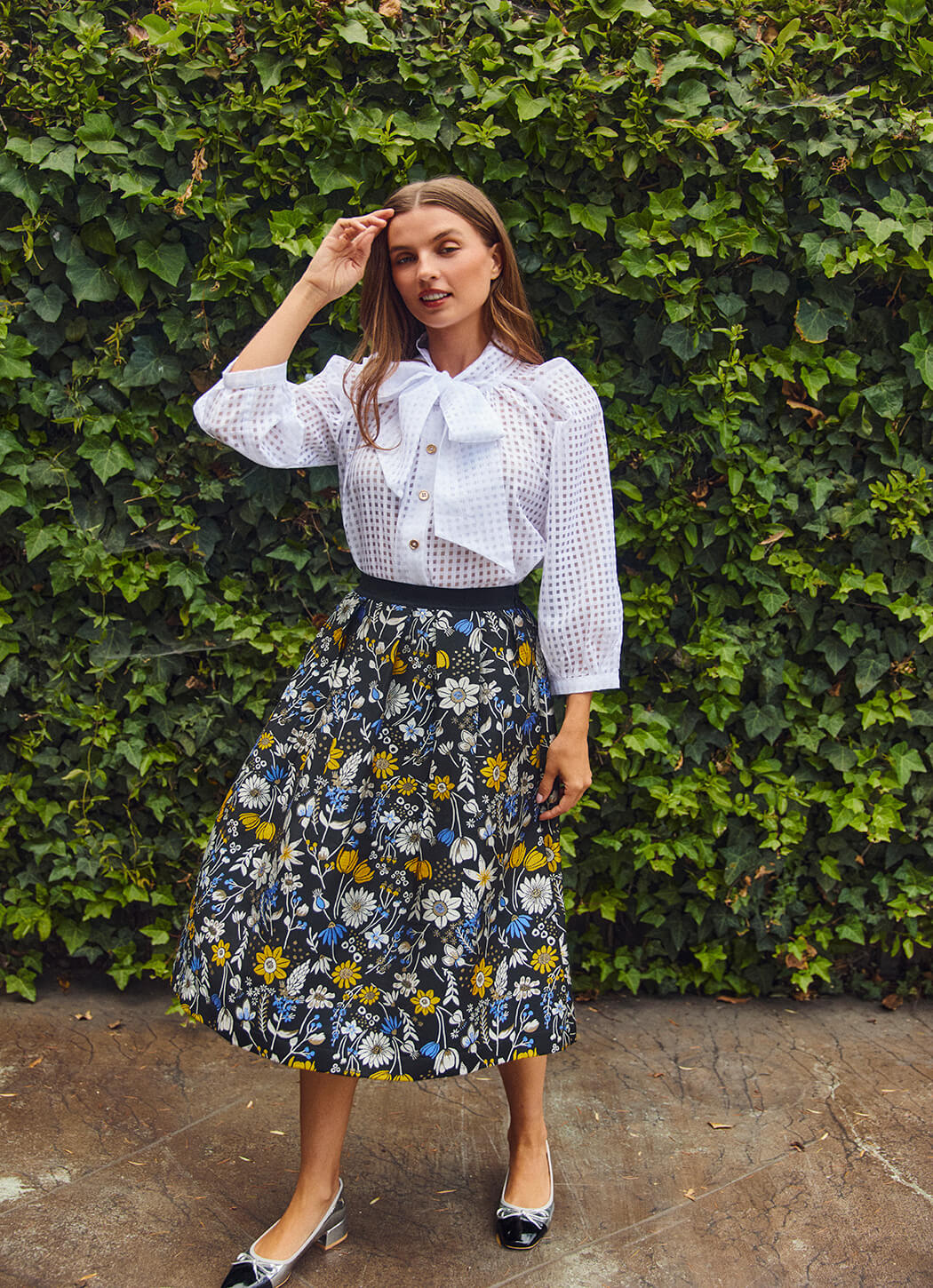 The Reed Skirt - Bouquet Brocade - Image 3