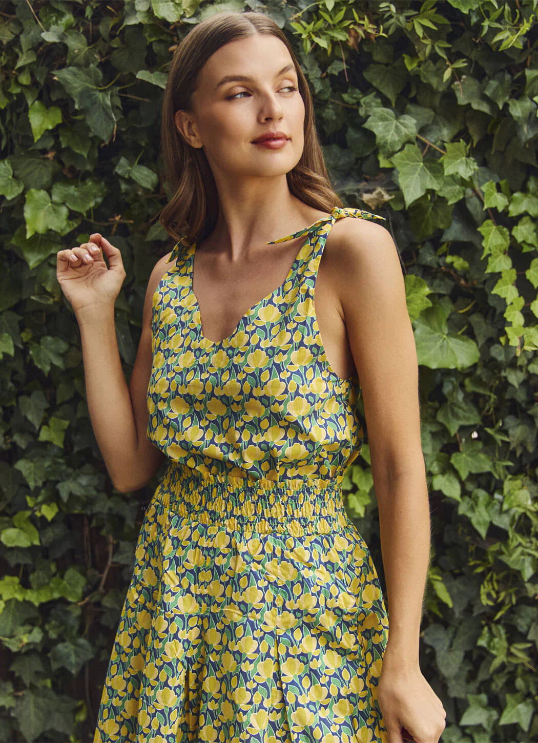 Tie Top Tank - Yellow Tulip - Image 4