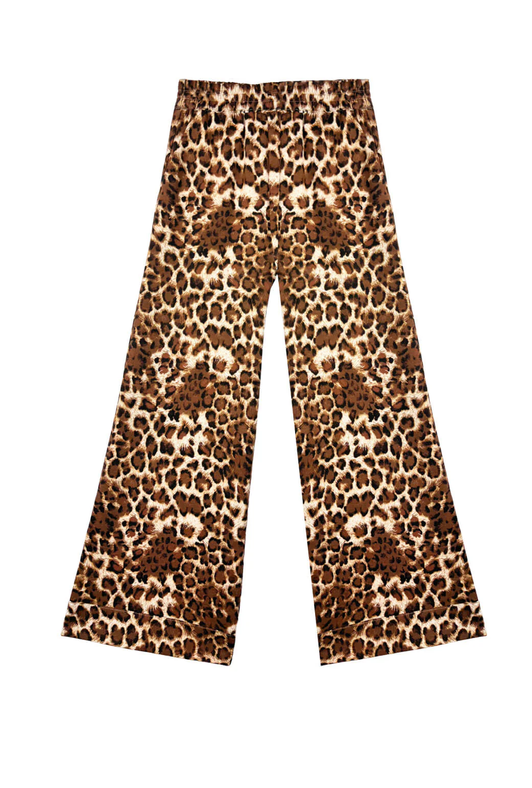 Wide Leg Knit Trouser - Cheetah - Image 2